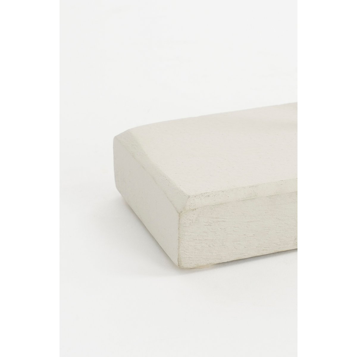 Pastina Ornament op Voet - L7 x B17 x H38 cm - FSC 100% Mangohout - Off White